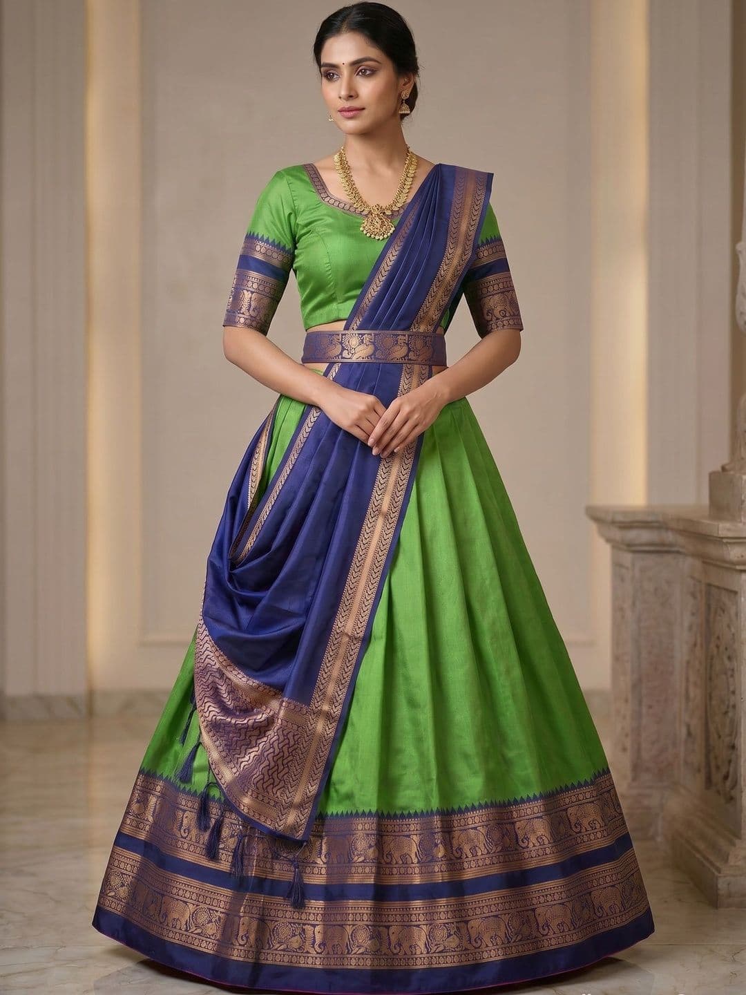 SHAVIDR ENTERPRISE Ready to Wear Lehenga & Blouse With Dupatta - view 1