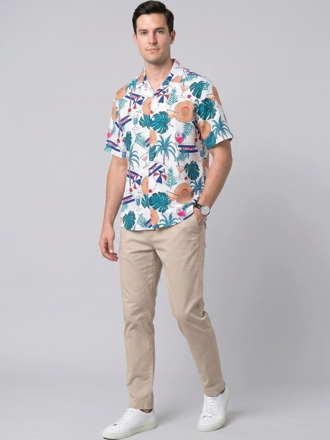 Suo Men Printed Casual Shirt - view 1