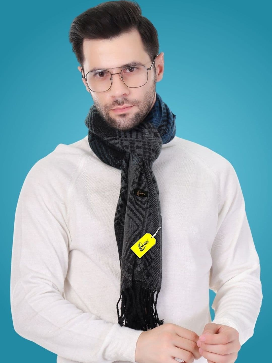 MHAX Men Patterned Merino Wool Mufflers - view 1