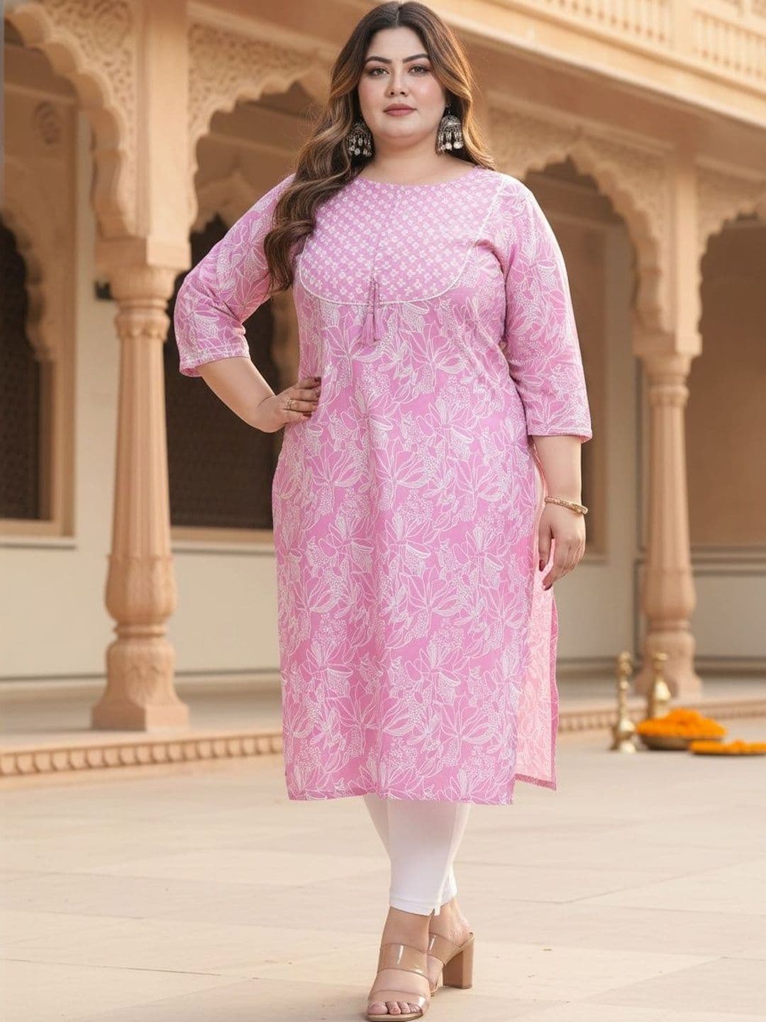 KALINI Women Floral Printed Indie Prints Kurta - view 1