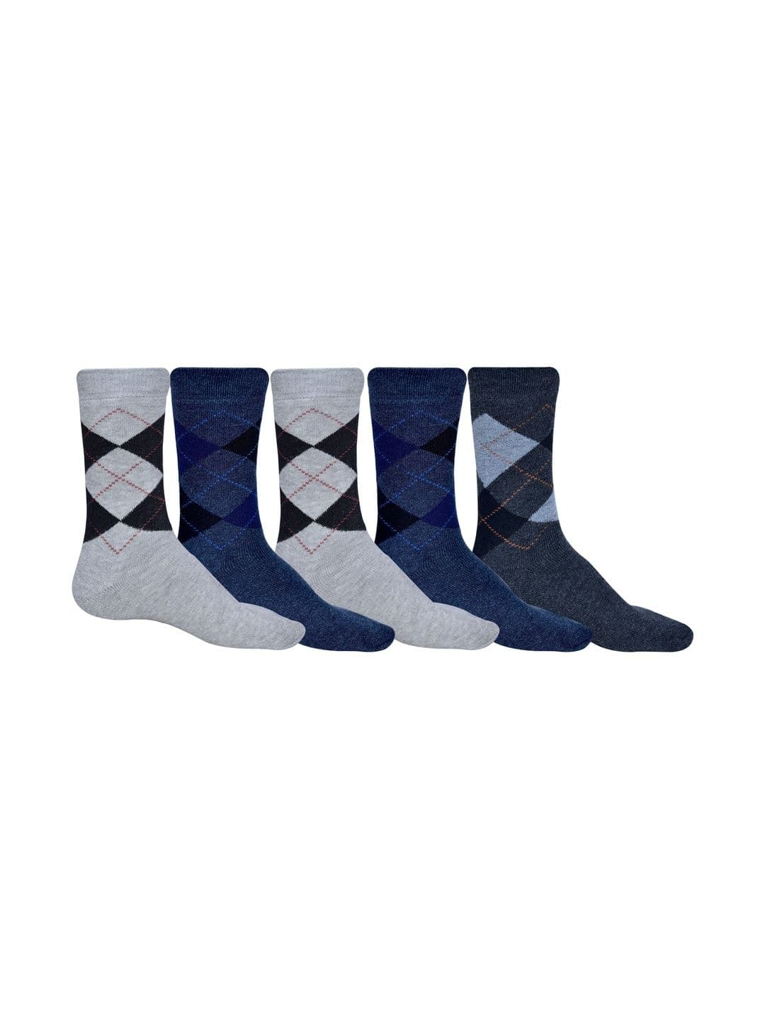 VIPUN Men Pack of 5 Patterned Calf Length Socks - view 1