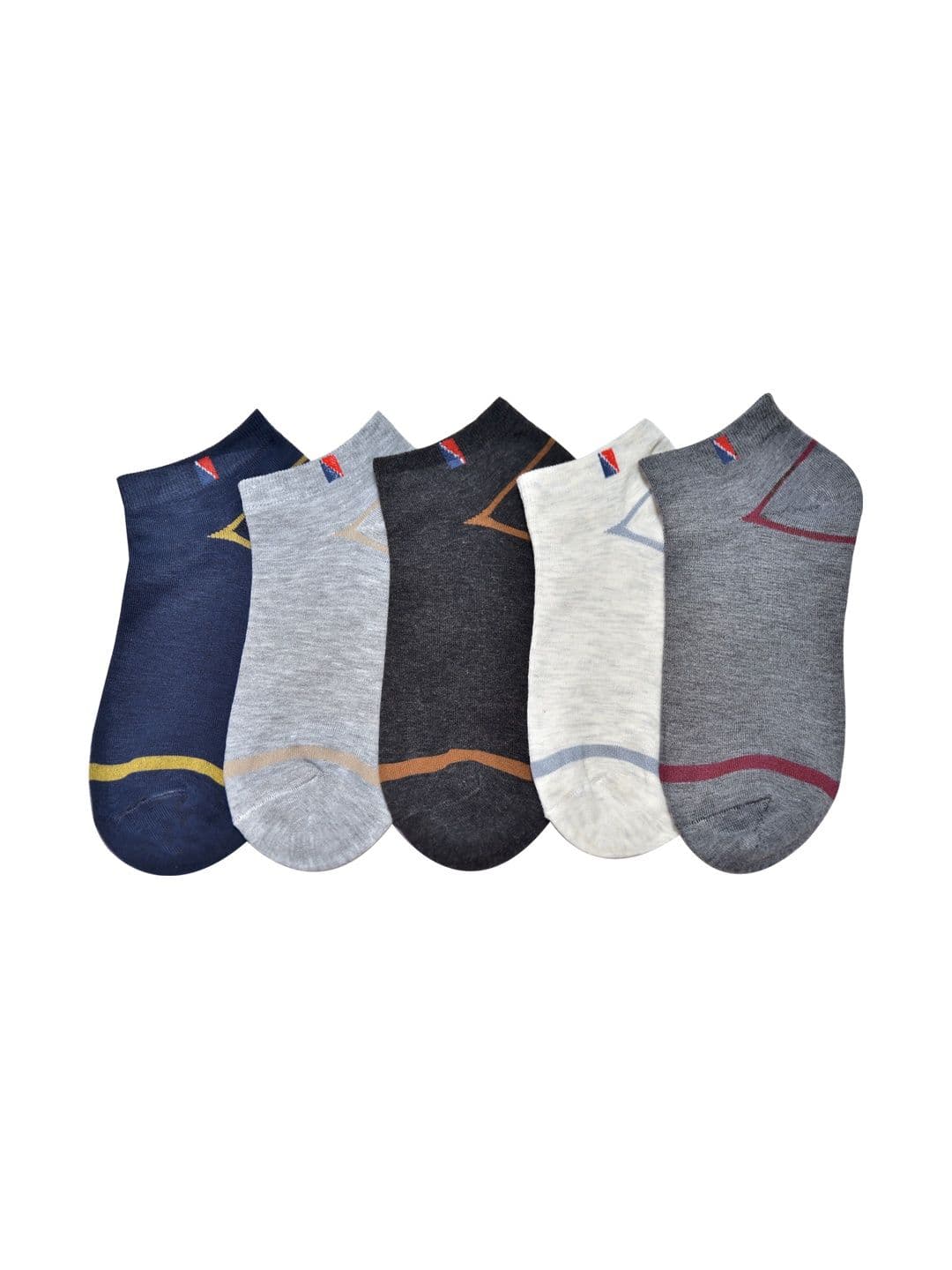 GARUN Unisex Pack of 5 Cotton Patterned Ankle Length Socks - view 1