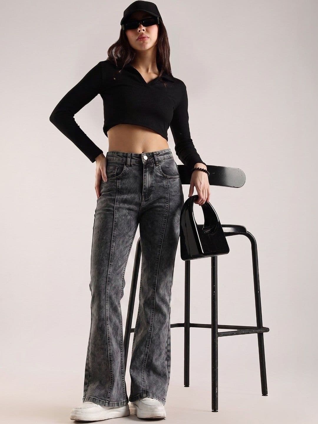 zayla Women Jean Bootcut High-Rise Light Fade Stretchable Jeans - view 1