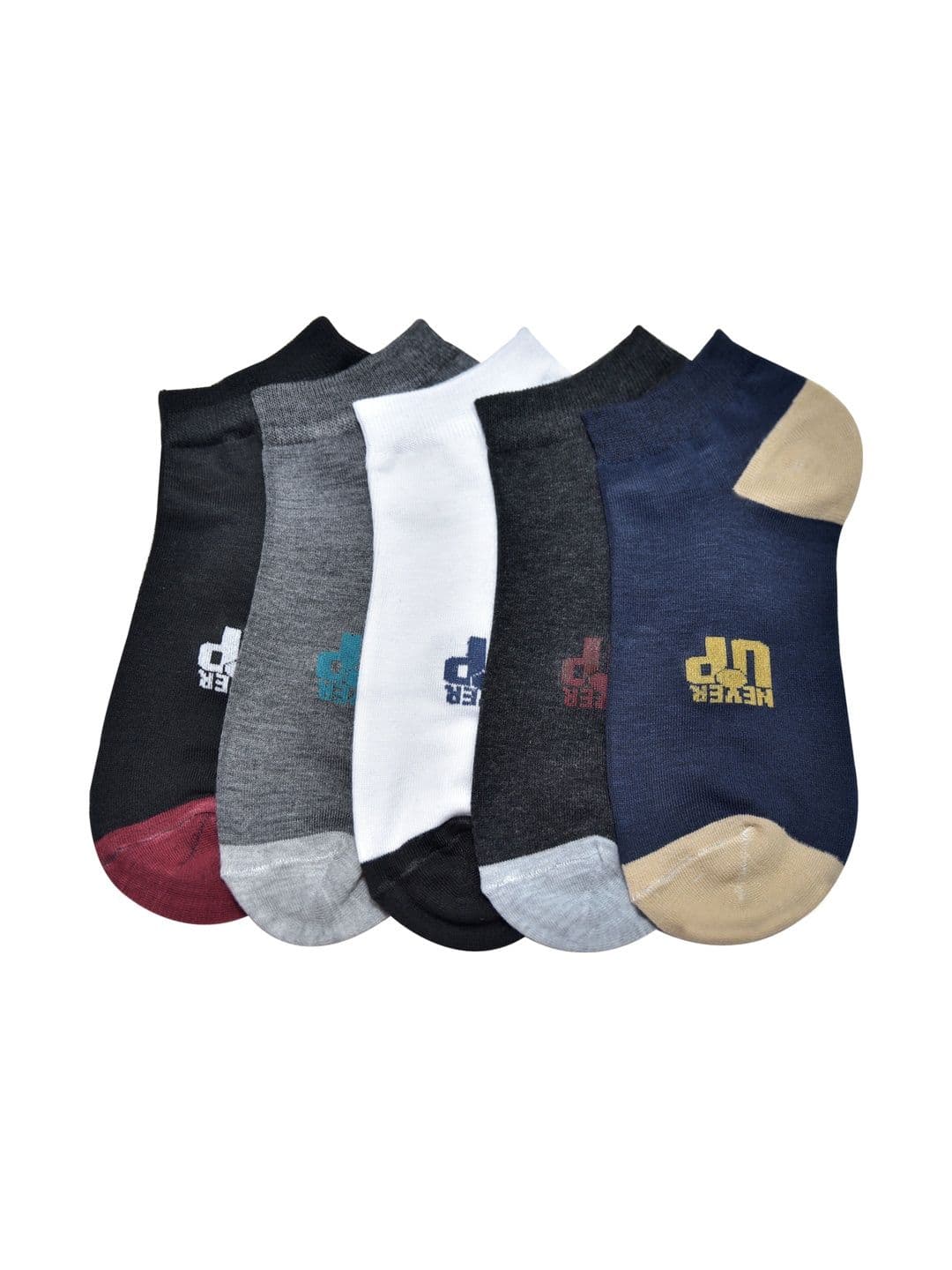 GARUN Unisex Pack of 5 Cotton Patterned Ankle Length Socks - view 1