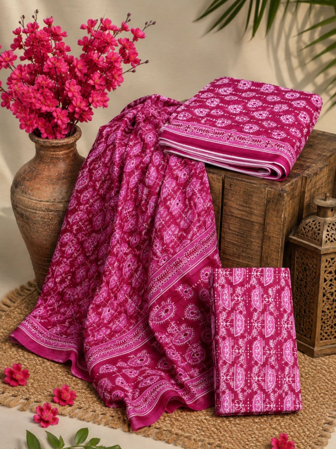DATTA BUTTI Printed Unstitched Dress Material - view 1