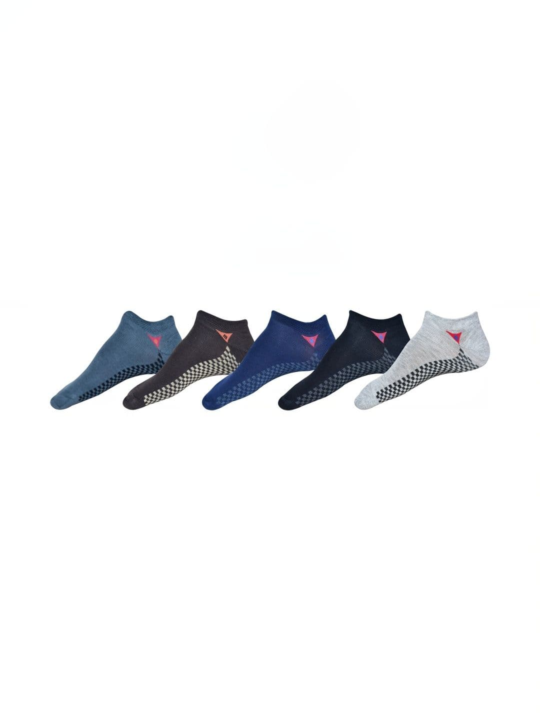 GARUN Men Pack of 5 Cotton Patterned Ankle Length Socks - view 1