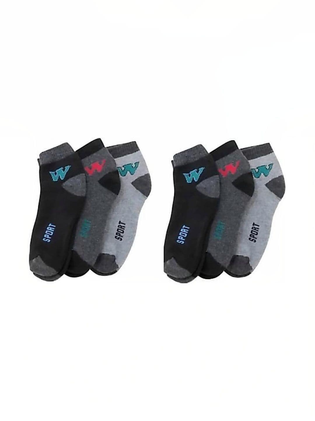 GARUN Men Pack of 6 Cotton Patterned Ankle Length Socks - view 1
