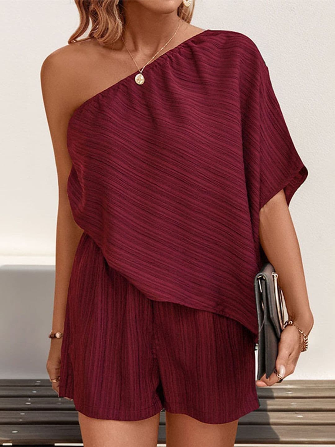StyleCast One Shoulder Jumpsuit - view 1
