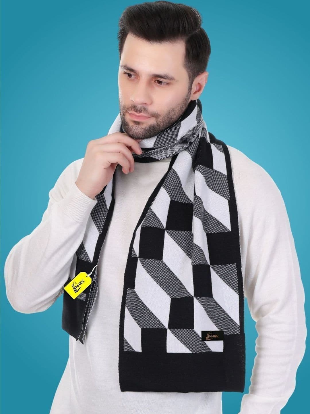 MHAX Men Patterned Merino Wool Mufflers - view 1