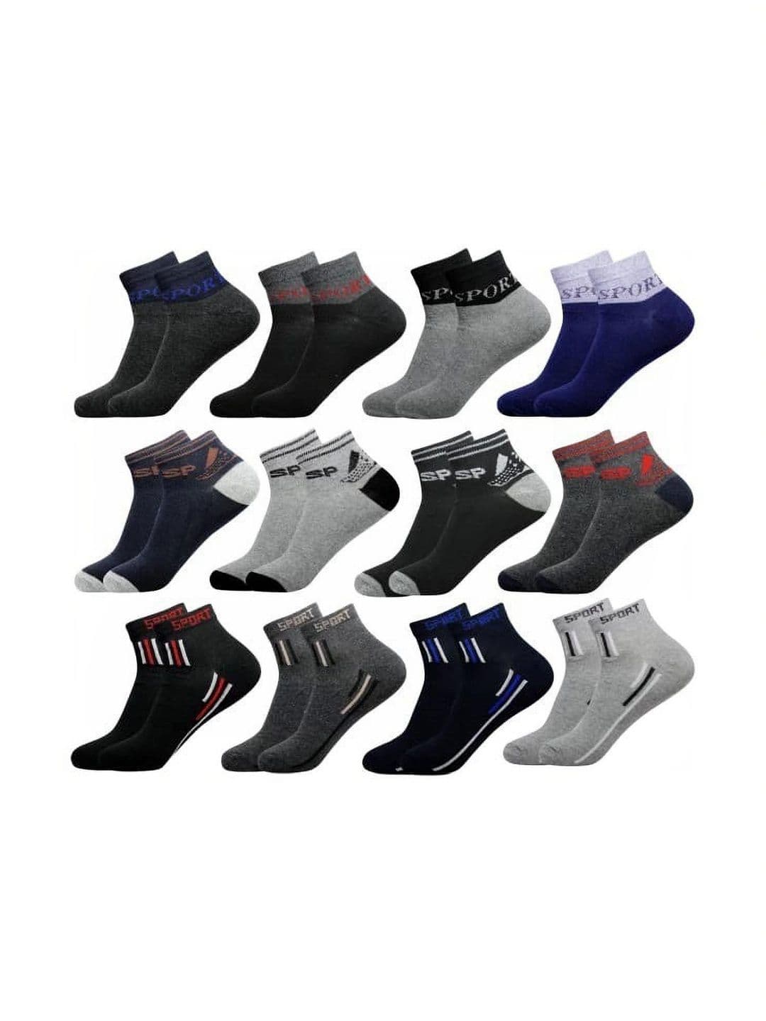 GARUN Men Cotton Patterned Ankle Length Socks - view 1
