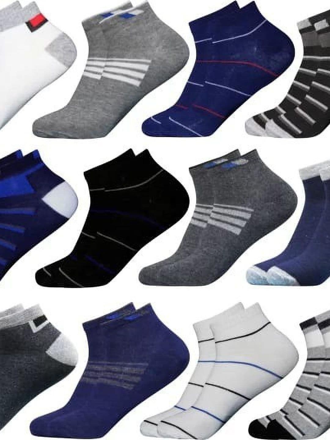 VIPUN Men Cotton Patterned Ankle Length Socks - view 1
