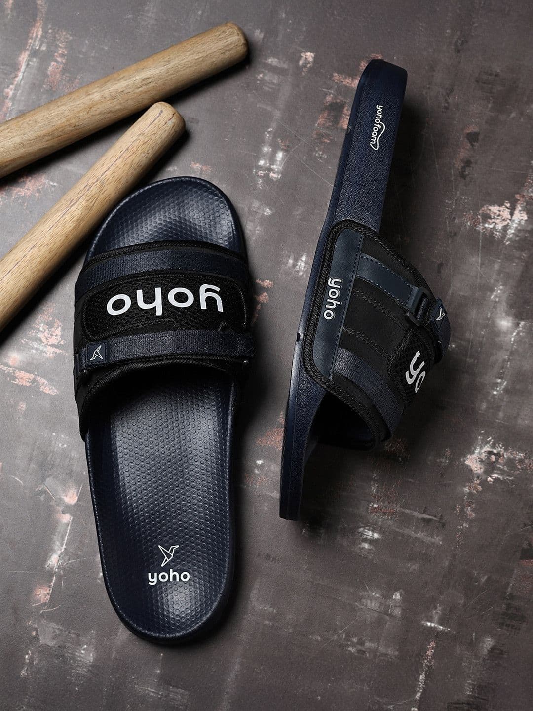 yoho DriftRiot Men Mesh Detail Printed Sliders - view 1