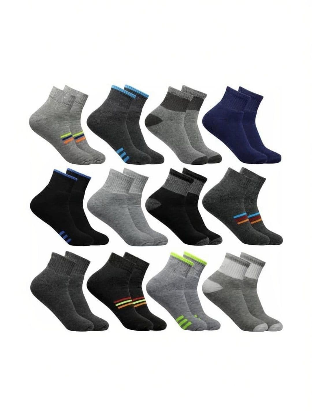 VIPUN Men Cotton Patterned Ankle Length Socks - view 1