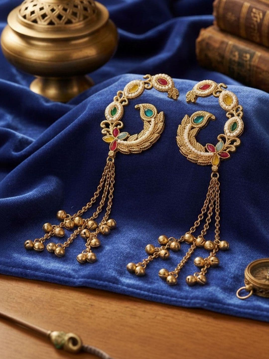 Anouk Peacock Shaped Ear Cuff Earrings - view 1