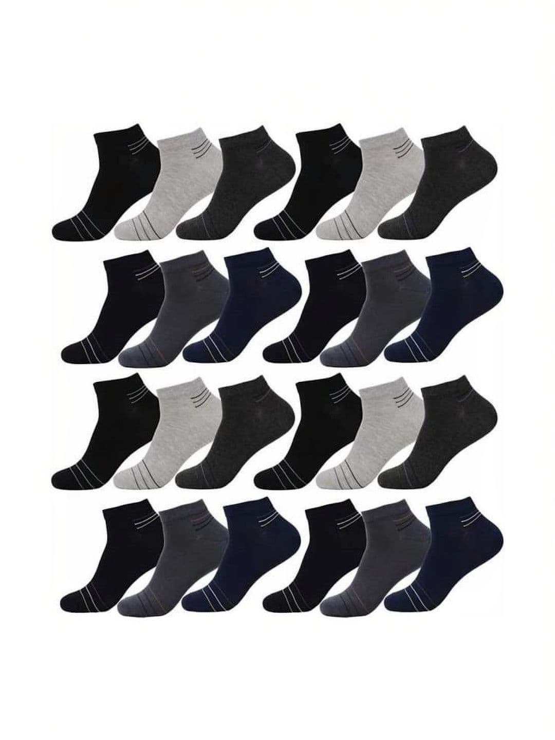 VIPUN Men Cotton Colourblocked Ankle Length Socks - view 1
