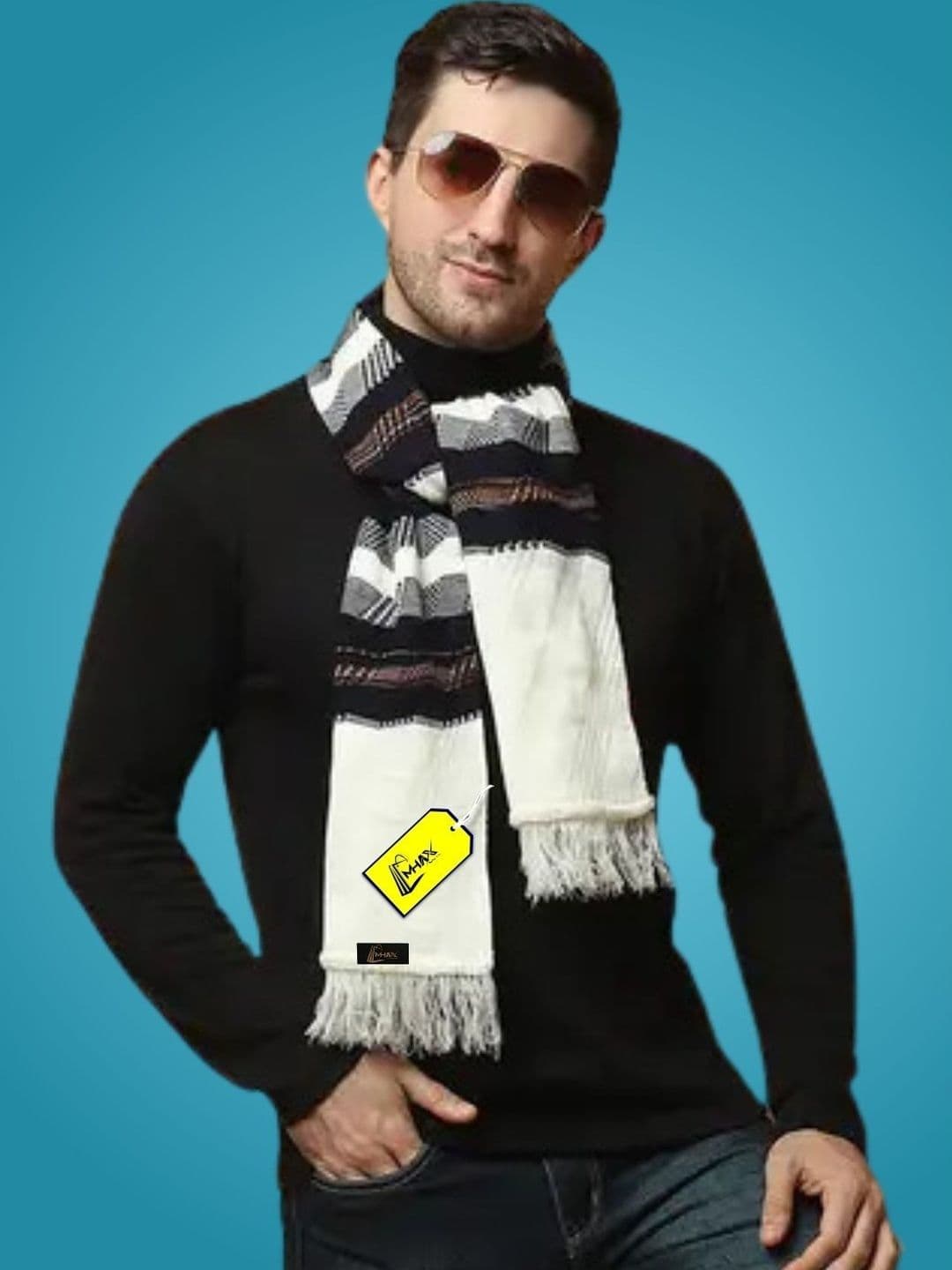 MHAX Men Striped Merino Wool Mufflers - view 1