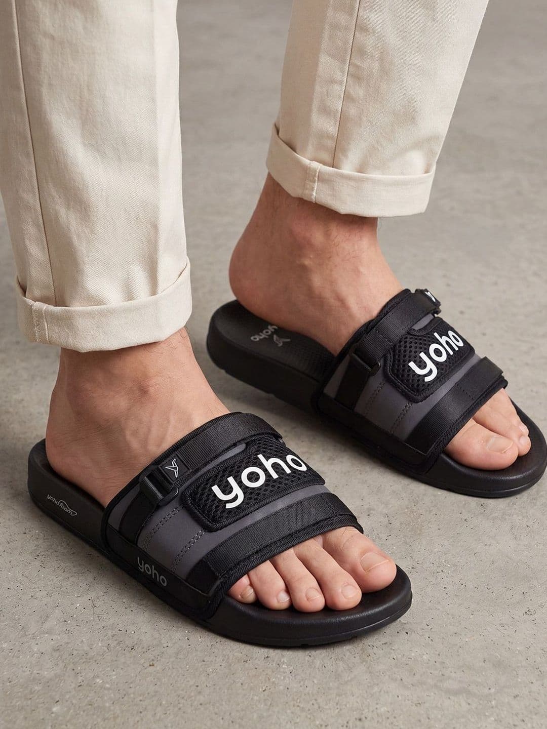 yoho Drift Riot Men Printed Open Toe Back Sliders Flip Flops - view 1