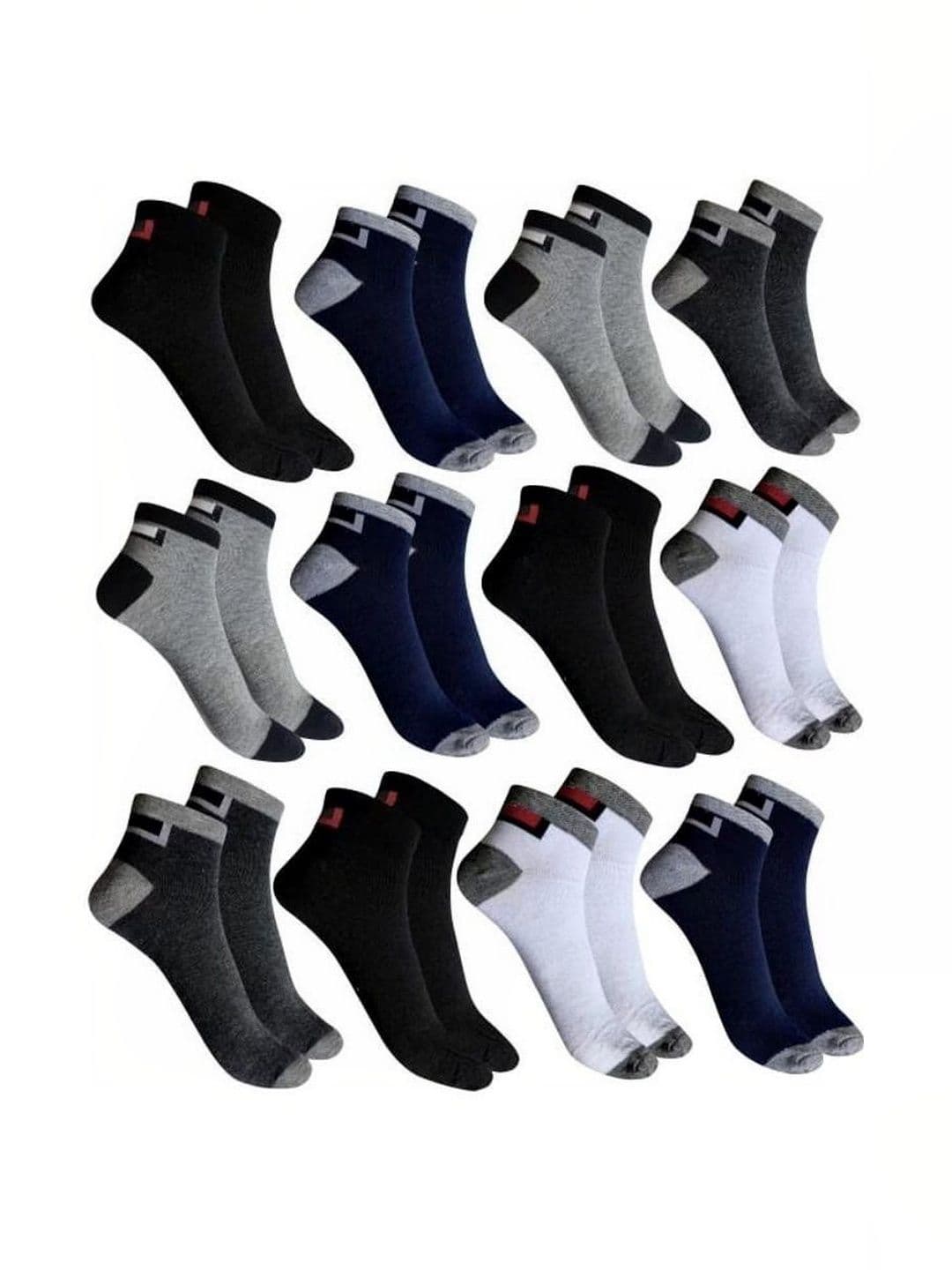 VIPUN Men Cotton Patterned Ankle Length Socks - view 1