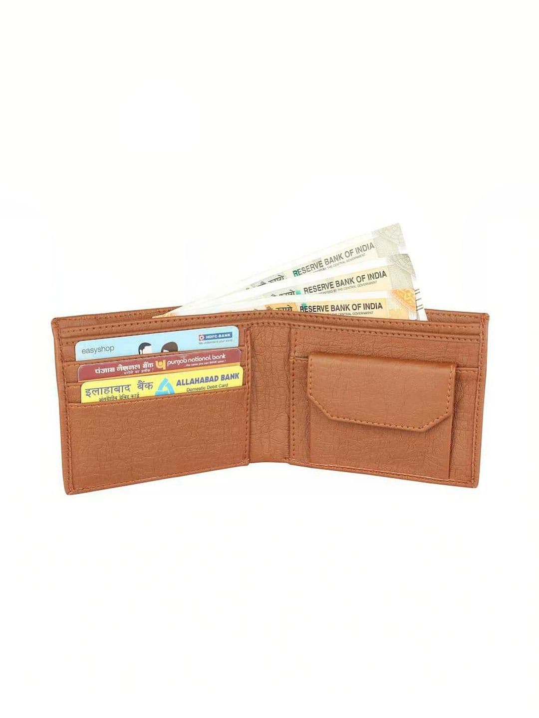 ARFA Men Textured Leather Two Fold Wallet - view 1