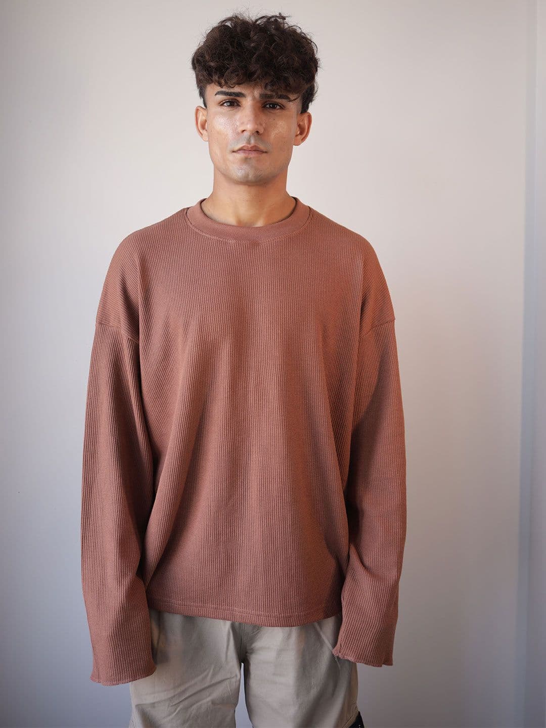BDSQUARE Men Drop-Shoulder Sleeves Boxy T-shirt - view 1