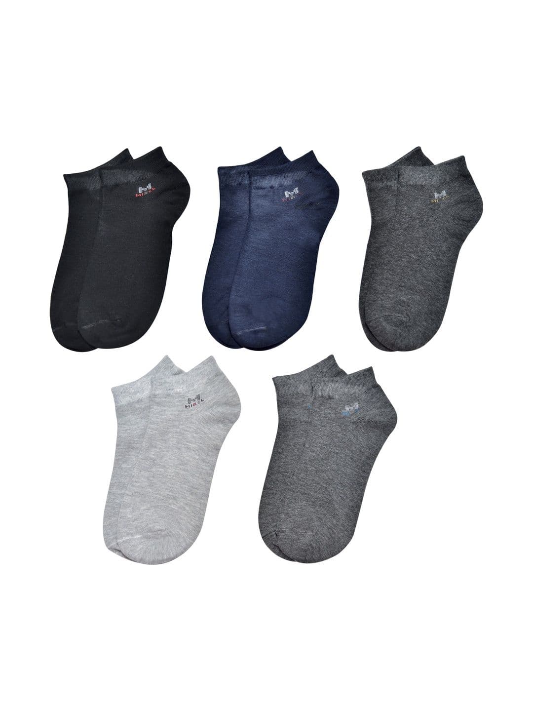 VIPUN Unisex Pack of 5 Cotton Ankle Length Socks - view 1