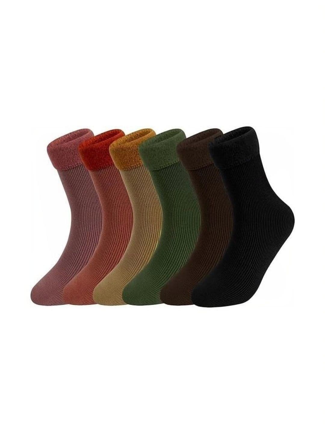 VIPUN Unisex Pack of 6 Cotton Calf Length Socks - view 1