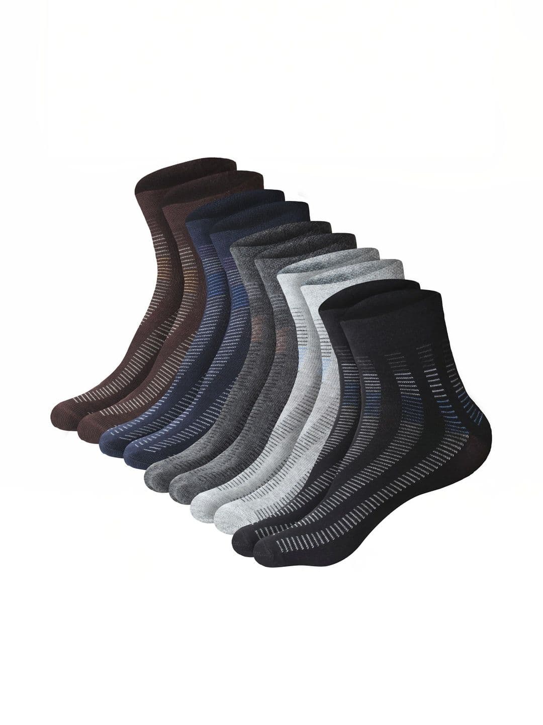 GARUN Men Pack of 5 Cotton Patterned Ankle Length Socks - view 1