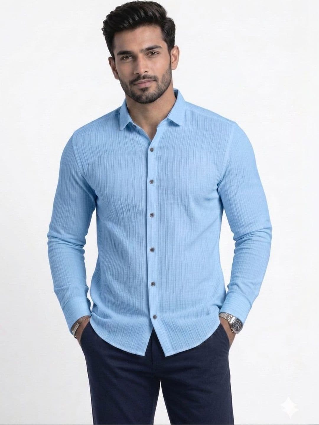 SKY GLOBAL Men Smart Casual Shirt - view 1