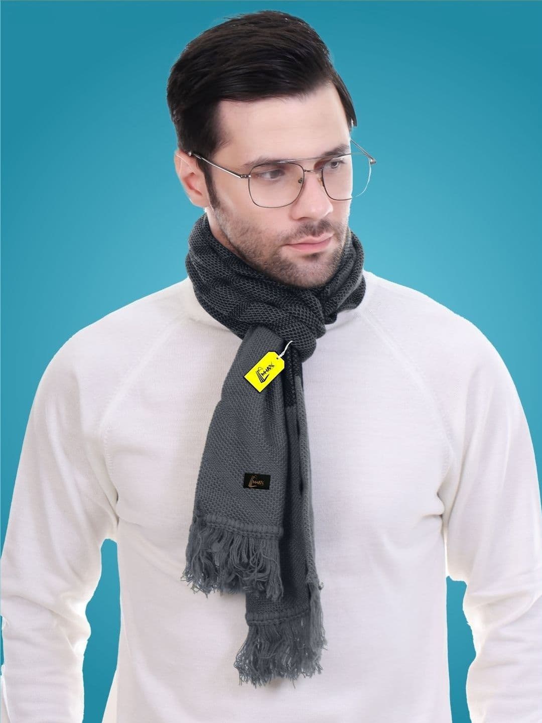 MHAX Men Patterned Merino Wool Mufflers - view 1