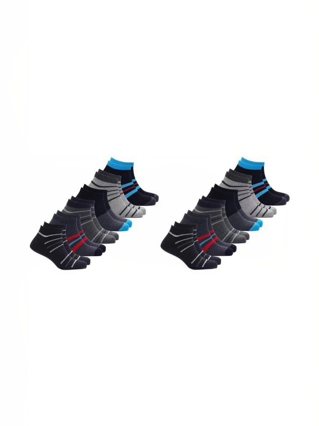 VIPUN Men Cotton Striped Ankle Length Socks - view 1