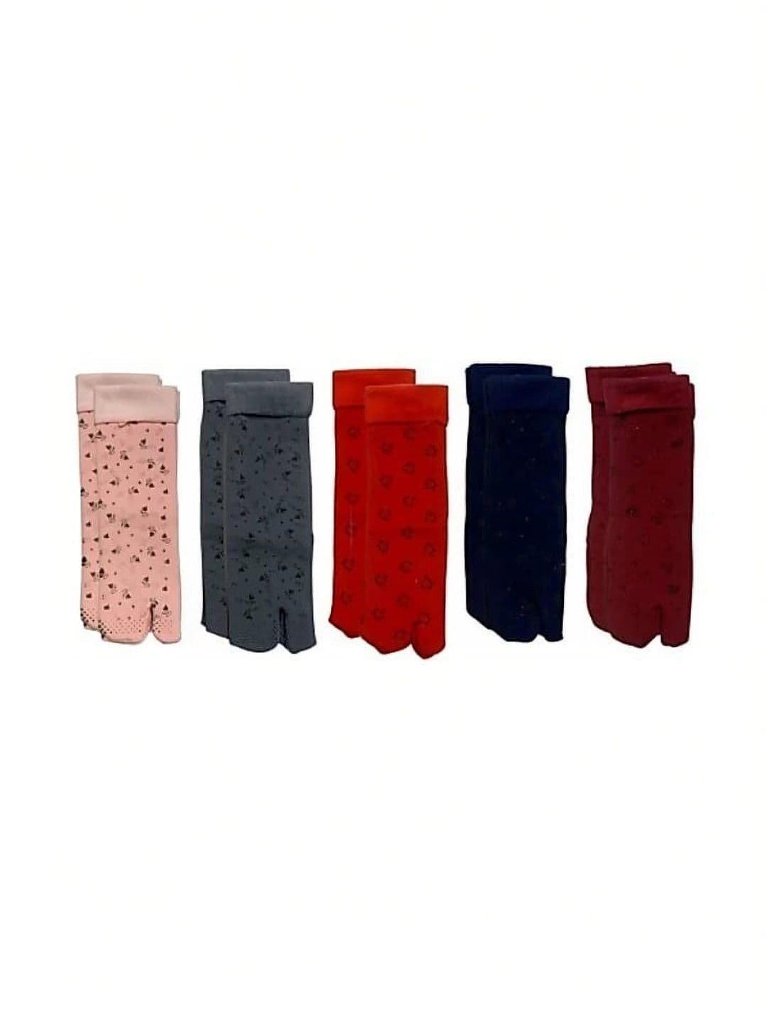 VIPUN Men Pack of 5 Cotton Patterned Ankle Length Socks - view 1