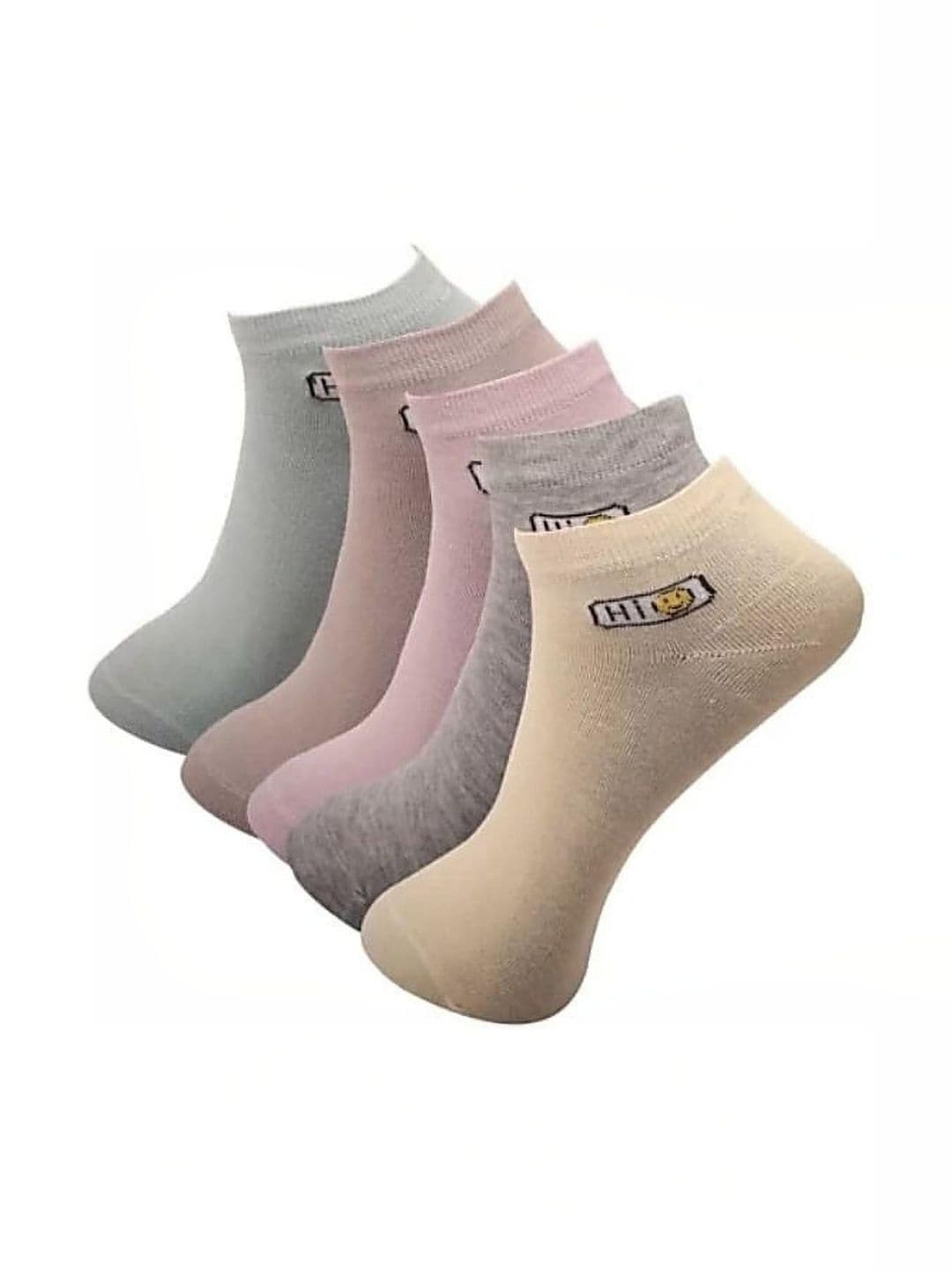 GARUN Unisex Pack of 5 Cotton Patterned Ankle Length Socks - view 1