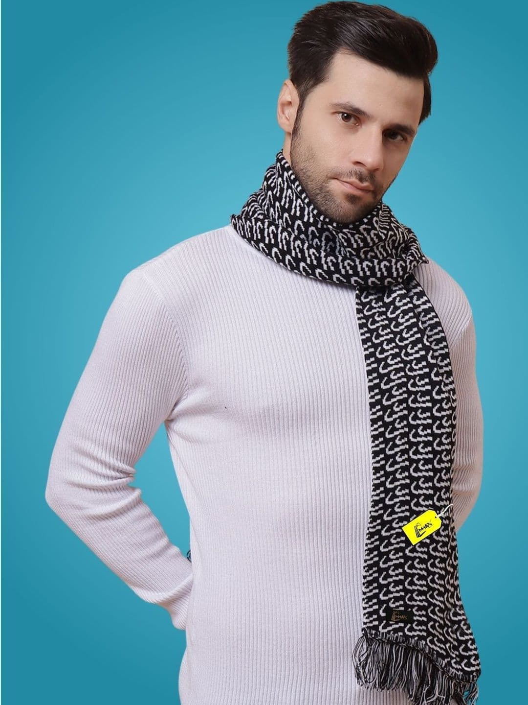 MHAX Men Patterned Merino Wool Mufflers - view 1