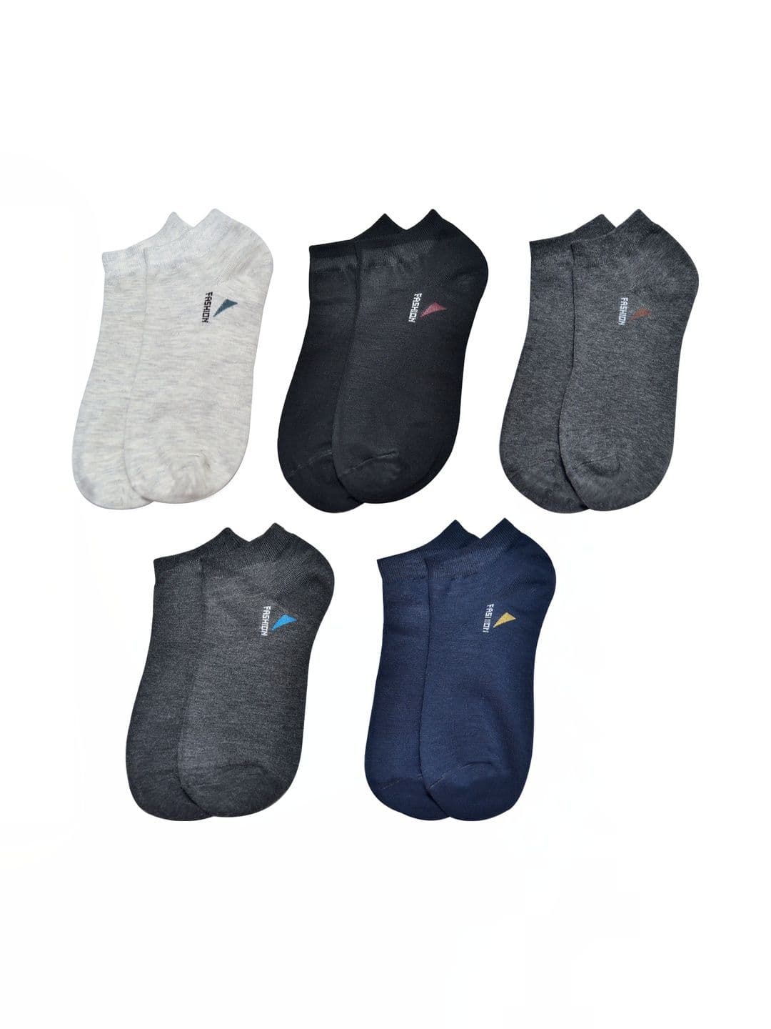 VIPUN Unisex Pack of 5 Cotton Ankle Length Socks - view 1
