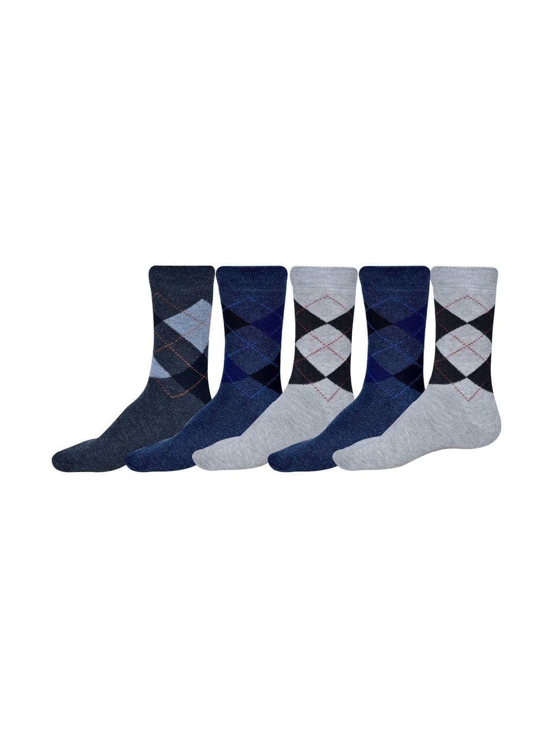 VIPUN Men Pack of 5 Patterned Calf Length Socks - view 1