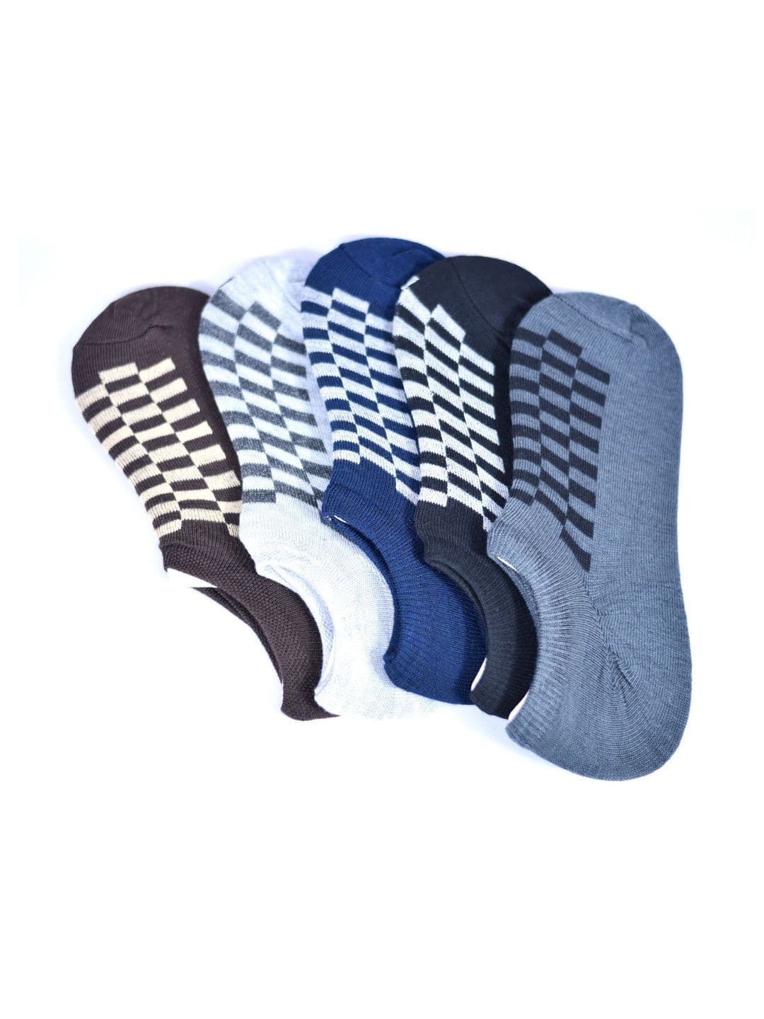GARUN Unisex Pack of 6 Cotton Patterned Shoe Liners Socks - view 1