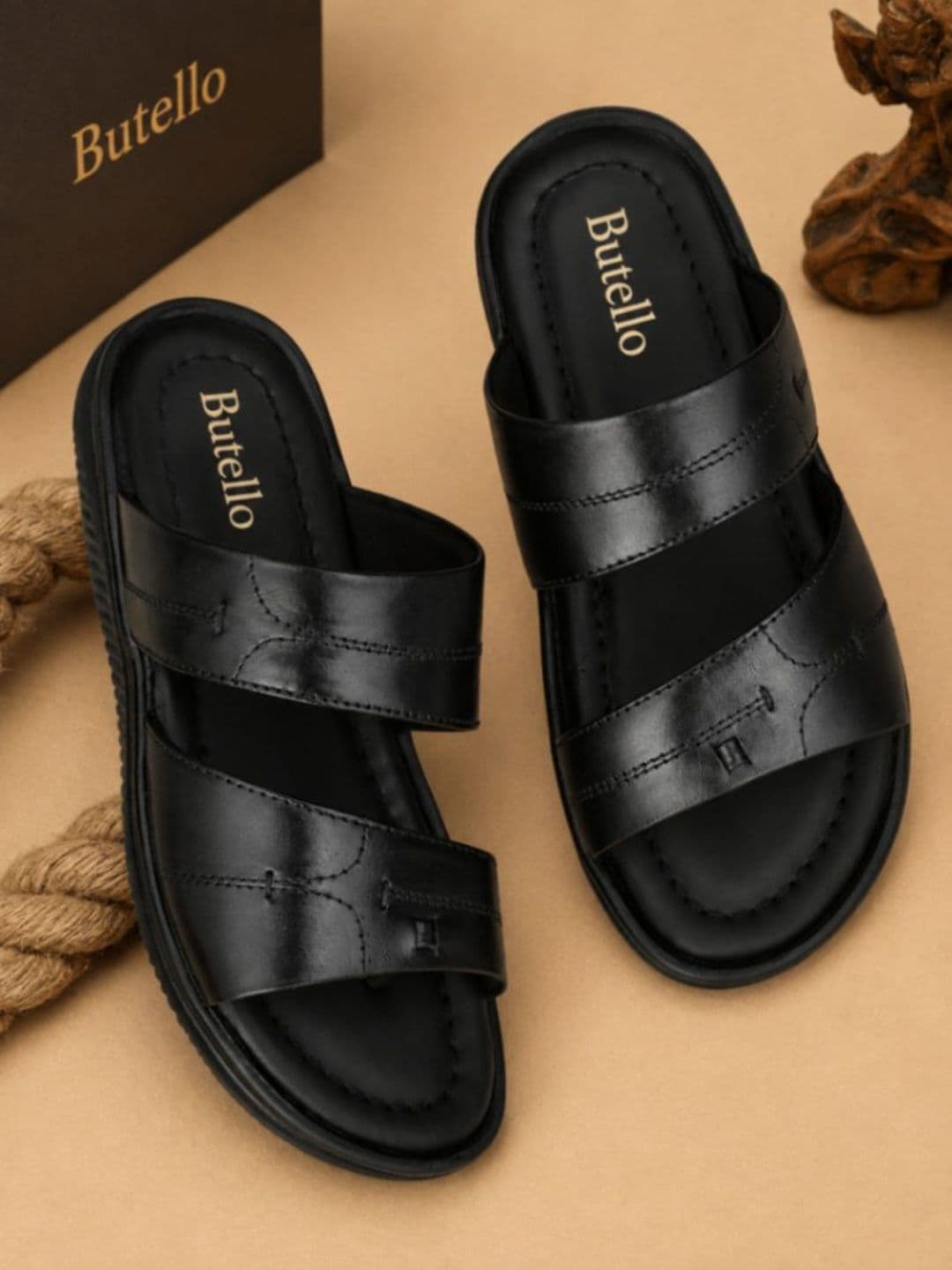 Butello Men Leather Comfort Sandals - view 1