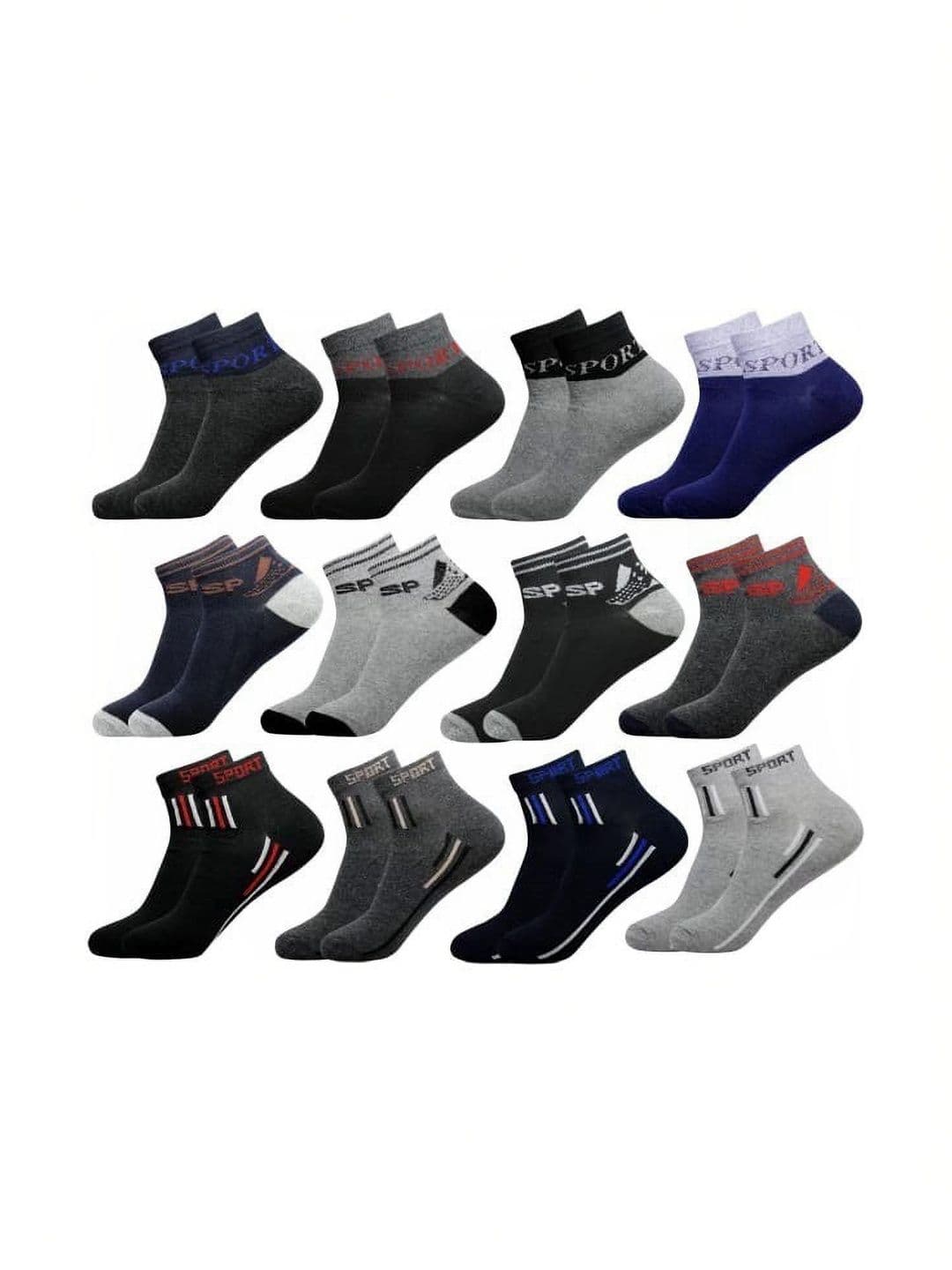 GARUN Men Cotton Patterned Ankle Length Socks - view 1