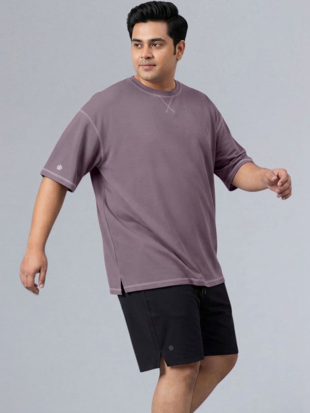 CULT Men's Purple Play Day Plus Size Oversized Fit T-shirt - view 1