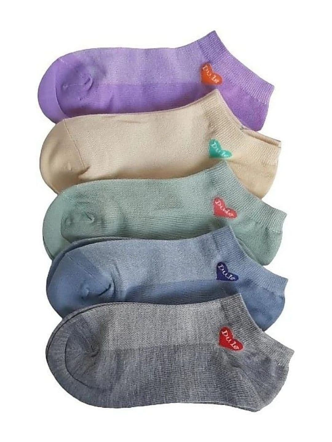 GARUN Unisex Pack of 5 Cotton Patterned Ankle Length Socks - view 1