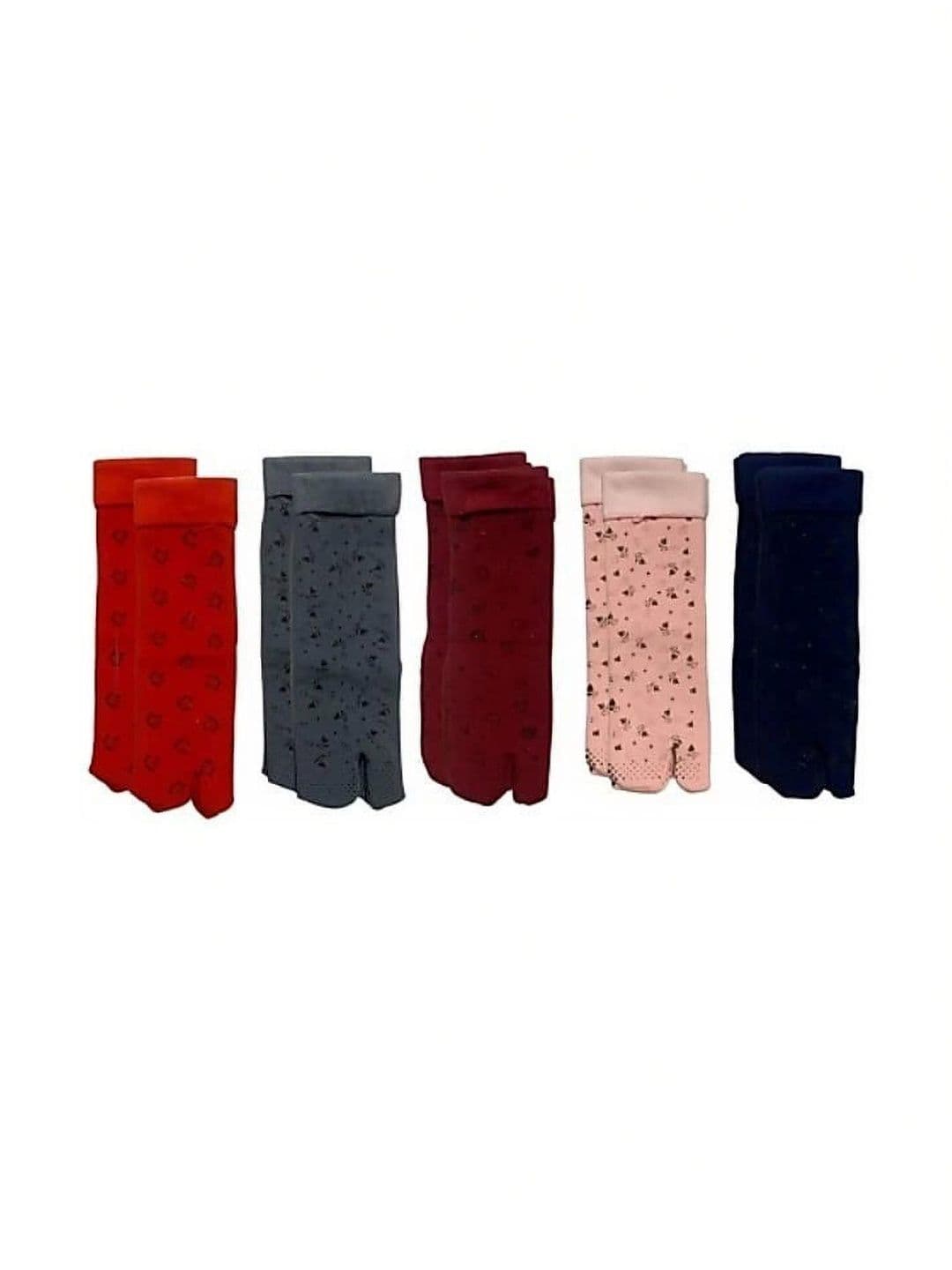 VIPUN Men Pack of 5 Cotton Patterned Calf Length Socks - view 1