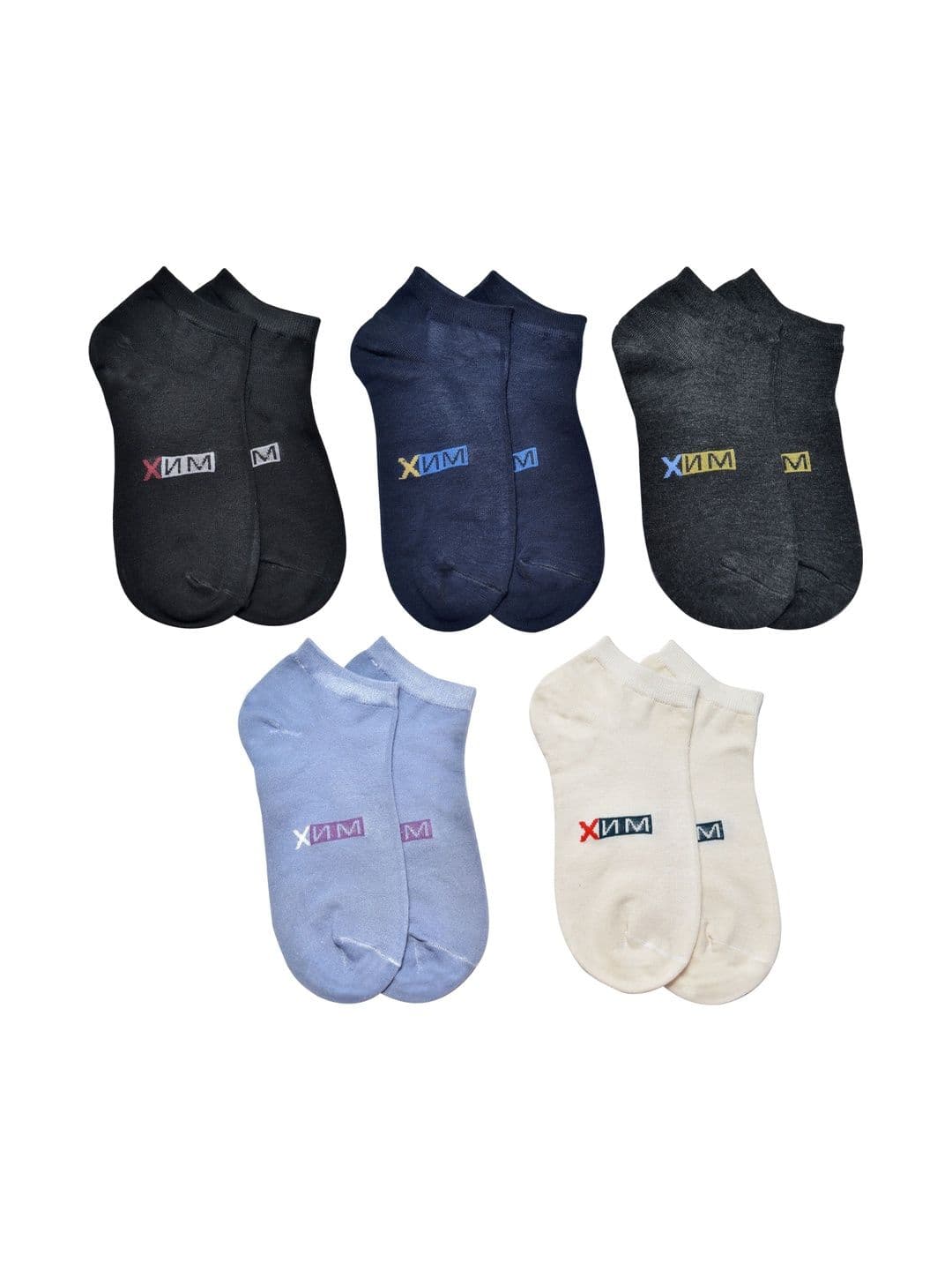 VIPUN Men Pack of 5 Cotton Ankle Length Socks - view 1