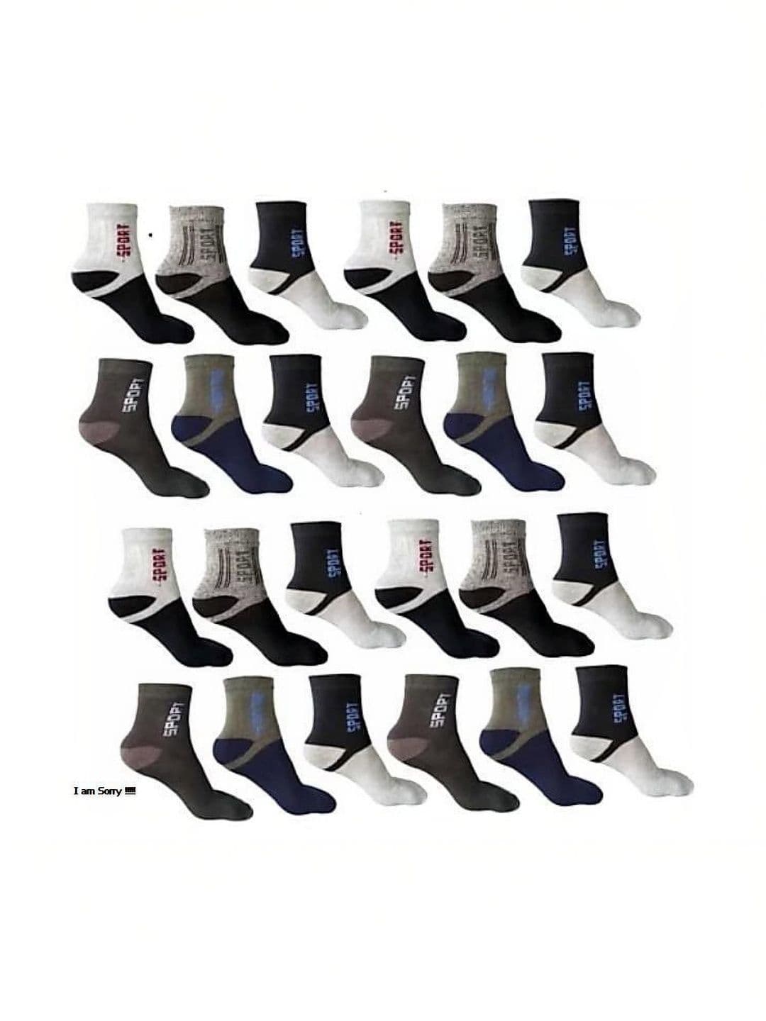 VIPUN Men Cotton Colourblocked Ankle Length Socks - view 1