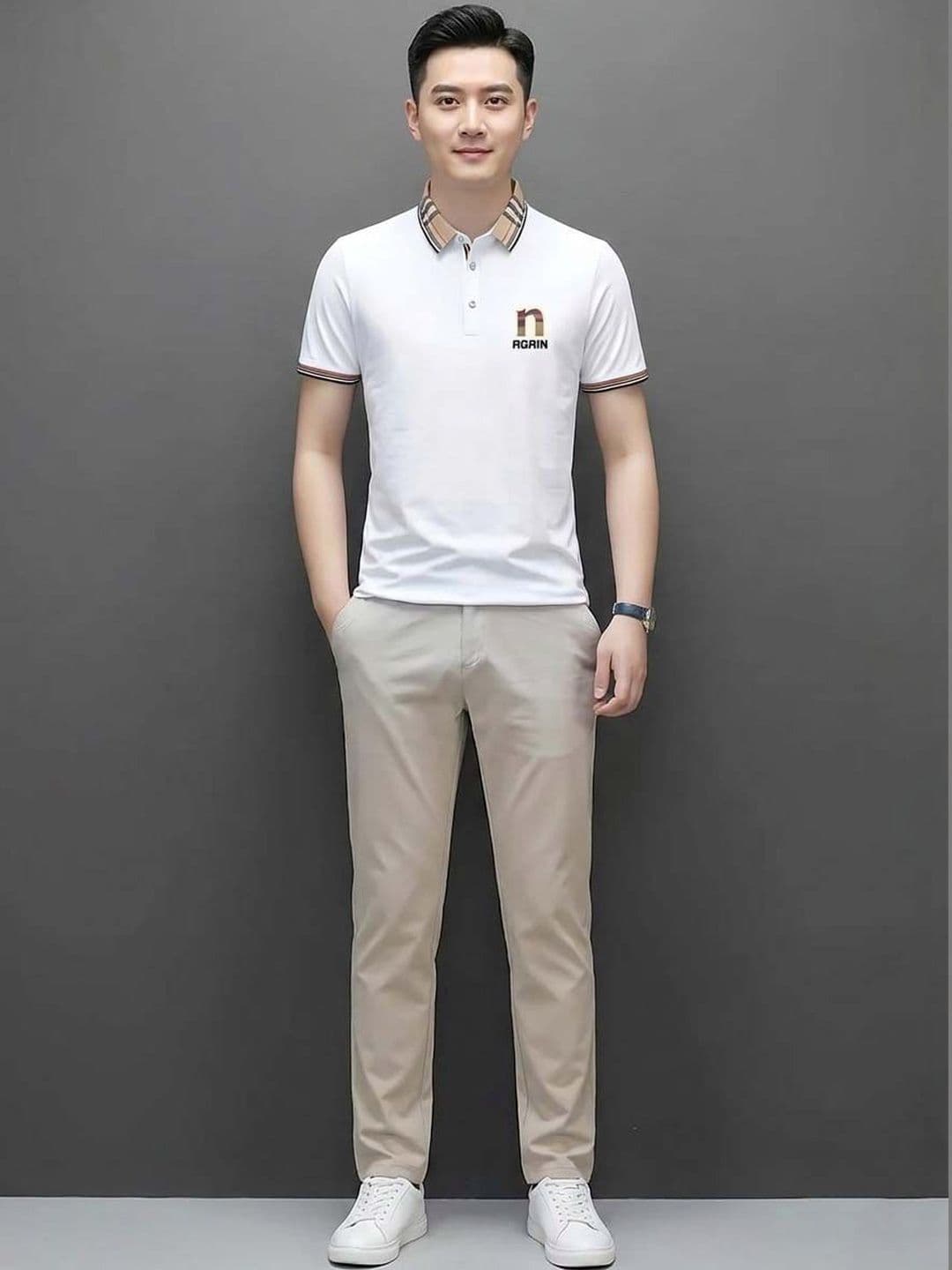 Moda Rapido Men Typography Printed Polo Collar T-shirt - view 1