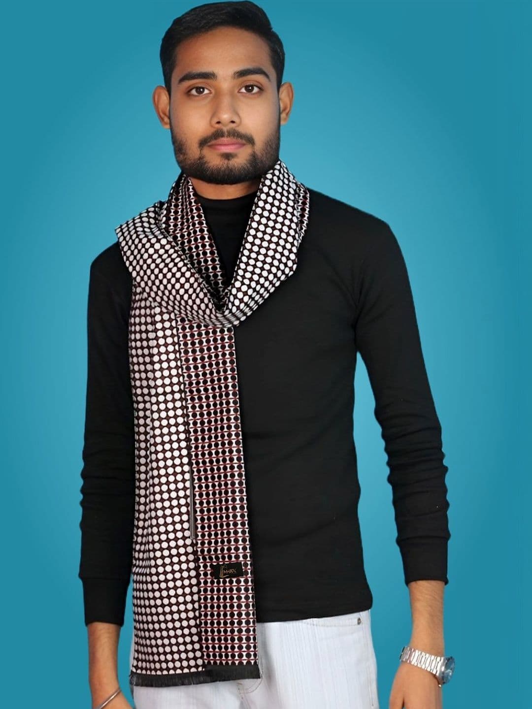 MHAX Men Patterned Merino Wool Mufflers - view 1