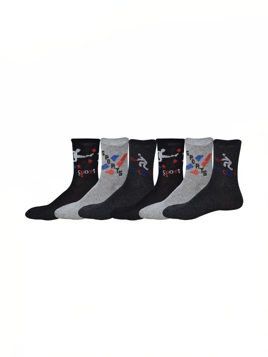 VIPUN Men Pack of 6 Cotton Patterned Calf Length Socks - view 1
