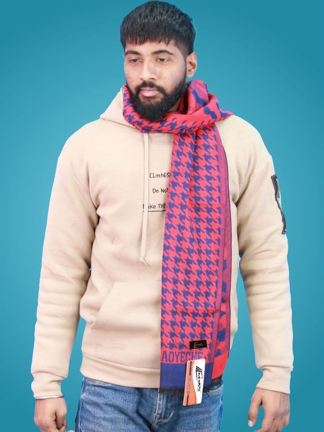 MHAX Men Patterned Merino Wool Mufflers - view 1