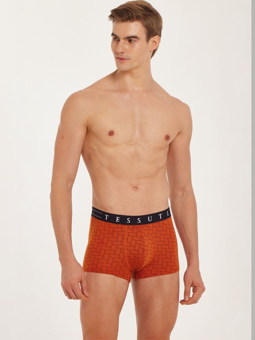 TESSUTI Men Printed Assorted Cotton Boxer-Style Briefs - view 1