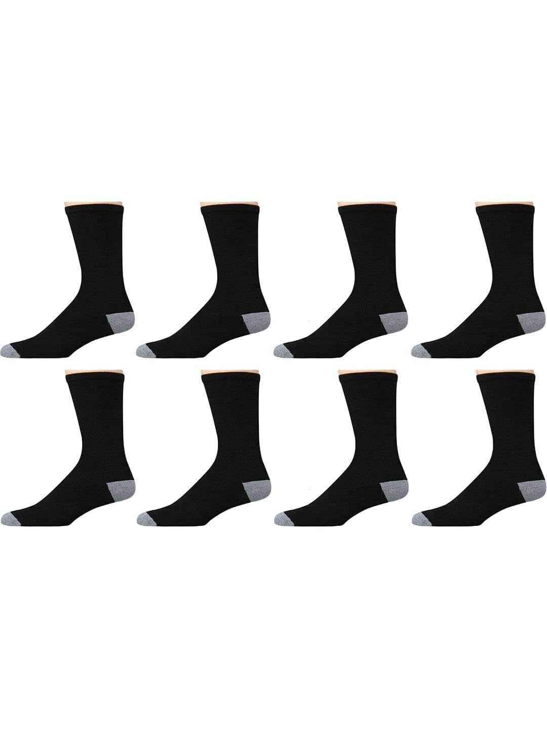 akeet trend Men Pack of 8 Cotton Assorted Colourblocked Calf Length Socks - view 1