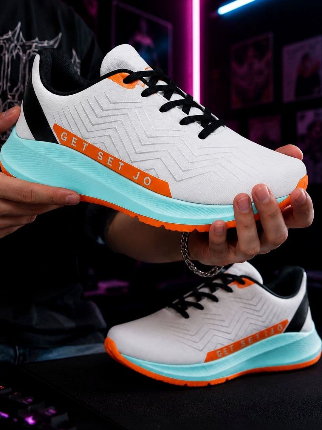 JOOTIYAPA Men Mesh Running Non-Marking Shoes - view 1